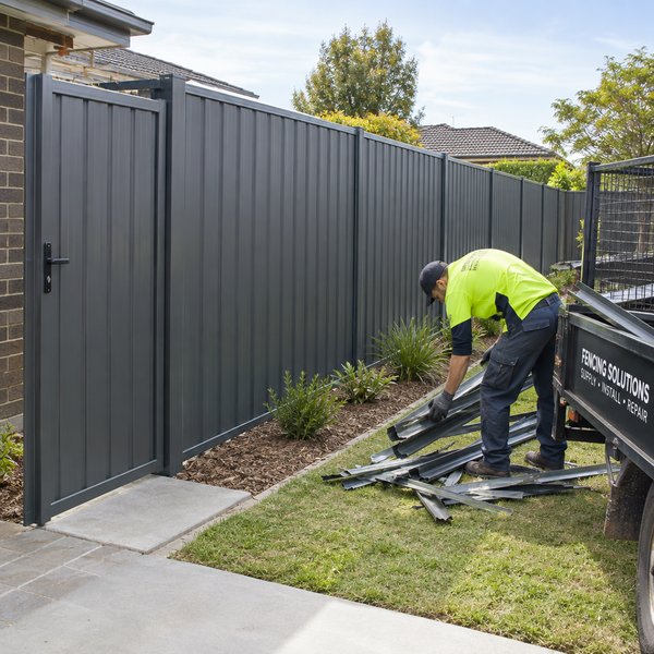 Colorbond Fencing - Step 2: Removing the Old Fence and Setting Out Panels in Dandenong
