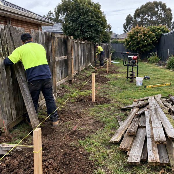 Timber Fencing - Step 2: Remove Old Fencing and Set Post Positions in Dandenong